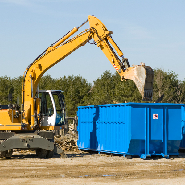 are there any restrictions on where a residential dumpster can be placed in Evangeline County LA